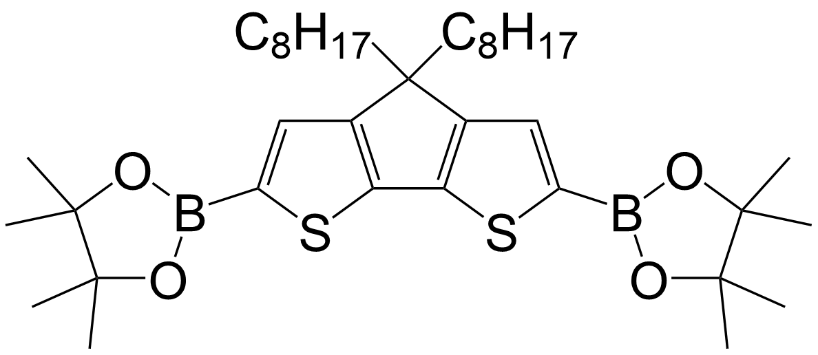 4H-环戊烷[2，1-b:3，4-b’]二硫代苯酚，4，4-二辛基-2，6-双（4，4，5，5-四甲基-1，3，2-二氧杂环烷-2-基）-/1040858-67-0